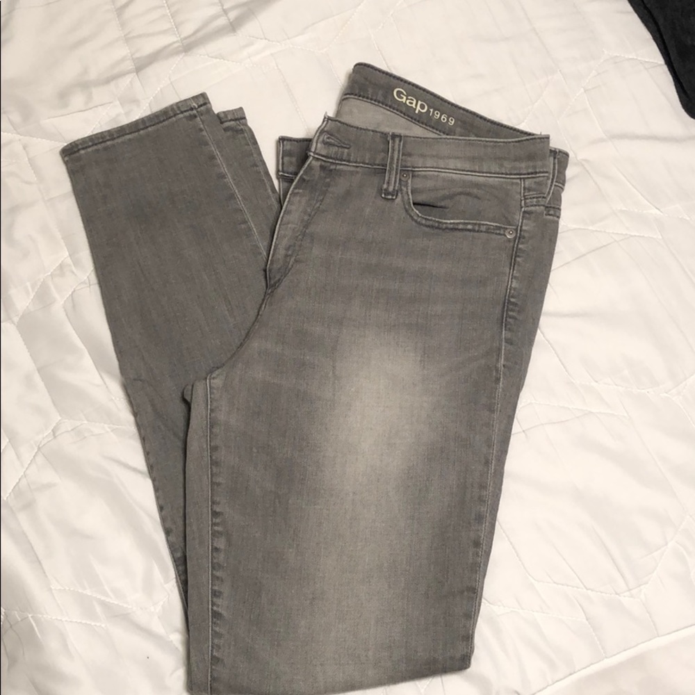 Gap Gray True Skinny Jeans